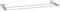 WENKO Power-Loc® Handtuchstange Duo San Remo - Befestigen ohne bohren, Doppelstange, Messing, 63 x 5 x 13 cm, Chrom