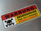 Folien-Zentrum - Warnung Ansaugbereich 13,5 x 5 cm - hochwertiger Aufkleber Auto Tuning - OEM & JDM Auto Sticker - Lustige Aufkleber für Auto - Stickerbomb - Autoaufkleber - Made in Germany (1)