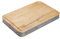 KitchenCraft Industrial Kitchen Schneideblock, Mangoholz mit Metallumrandung, Handgemacht, Rechteckig, aus recycelten Materialien, 48 x 32 x 5 cm, Beige/Grau