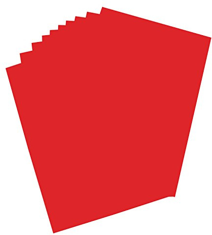 folia 65221 - Plakatkarton, ca. 48 x 68 cm, 10 Bögen, 380 g/qm, einseitig dunkelrot gefärbt - ideal zum Basteln oder Erstellen von Plakaten und Anzeigen