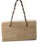 Decorate your own Plain Wooden Door Plaque Sign with Rope - Craft Blanks for Children and Adults WBM0066