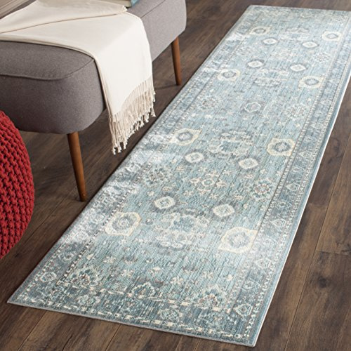 SAFAVIEH Valencia Collection Runner Rug - 2'3 x 8', Alpine & Multi, Boho Chic Distressed Design, Non-Shedding & Easy Care, Ideal for High Traffic Areas in Living Room, Bedroom (VAL110B)