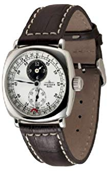 Zeno Watch Basel Herren Uhr Analog Mechanik mit Leder Armband 400-i21