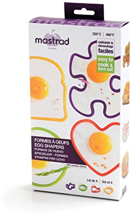 Mastrad F65839 Spiegeleiform aus Silikon, 4 Stück