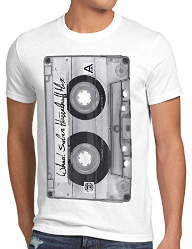 style3 Nonstop Play T-Shirt Herren Kassette Fotodruck Turntable Schallplatte
