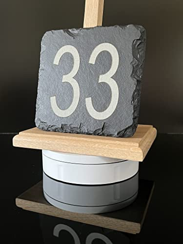 Slate House Number Plaques15cm x 15cm. Personalised Plaque for Front Door Number, House Name Plate or Home Bar Garden Signs. Slate House Signs can be for your homes decor or given as gifts