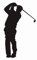 myshopx Golf Aufkleber 2 Stück Farbe schwarz 140x80mm