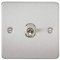 Knightsbridge fpav1togbc 10 A 1 G 2-Wege-Kippschalter mit Teller flach – Chrom gebürstet