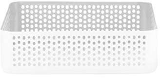 Normann Copenhagen NIC Nac Organizer, Stahl, weiß, H: 6 x L: 22,5 x D: 22,5 cm
