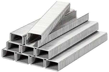 kwb Klammern, Typ Flachdraht, Stahl, C-Spitze, Stahldraht, 800 Stk. 11,4 mm x 18 mm