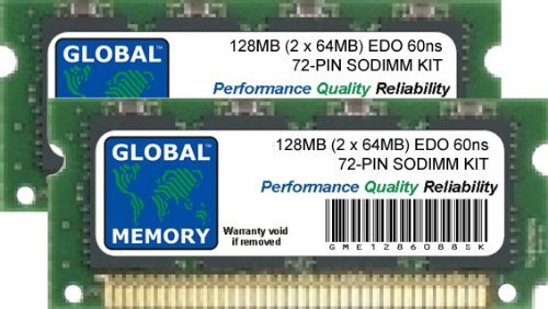 128 MB (2 x 64 MB) 72-Pin EDO SODIMM RAM KIT für Laptops/Notebooks