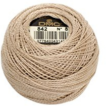 DMC Pearl Cotton Ball Size 12 141yd-Very Light Beige Brown