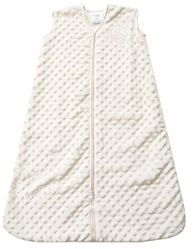 HALO Sleepsack Wearable Blanket, Velboa, Cream Plush Dots, Large