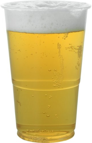 Nupik Disposable Half Pint Tumblers 10oz Lined and CE - Case of 1000 - Plastic Flexi Glasses for Outdoors