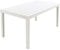 Rechteckiger Gartentisch, Polypropylen, Lattenrost, Made in Italy, 138 x 78 x 72 cm, Weiß