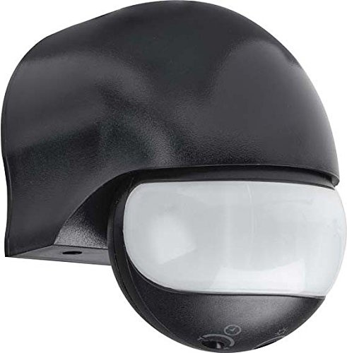 Grothe Bewegungsmelder 180 Grad 230 V, Aufputz, IP44, Mc Guard mini BM180 sw, schwarz, 5167050