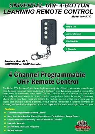 Porte universelle d'alarme de porte de garage d'apprentissage Clonage Key-Chain à distance ouvre-porte