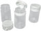 20ml Empty Paint Pots x 10 - Small Plastic Containers for Ink/Glue/Enamel/Acrylic/Modelling/Art/Crafts - Mixing Tester Tubs for Artists - Refillable - Hinged Flip Top Lid
