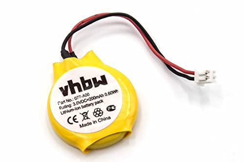 vhbw BIOS-Batterie kompatibel mit Dell Latitude E6420, E6430, E6320 Computer Notebook (200 mAh, 3 V, Li-Ion)