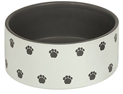 Nobby Hunde Keramiknapf PATA creme-grau Ø18 x 7 cm / 1,10 l