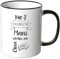 WANDKINGS® Tasse, Schriftzug Nur die allerbesten Mamis Werden zur Oma befördert. - SCHWARZ