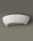 SOLLUX lighting Wandleuchte Oskar Wandleuchte - Keramik Wandbeleuchtung Wohzimmer Esszimmer Lampe Flur - Geometrische Form Treppenhaus Beleuchtung aus Keramik Farbe Weiß 36 x 15 x 7,5 cm