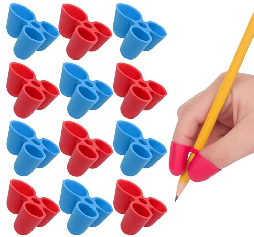 The Pencil Grip Writing Claw for Pencils and Utensils, 12 Count Blue/Red, Medium Size (TPG-21212)