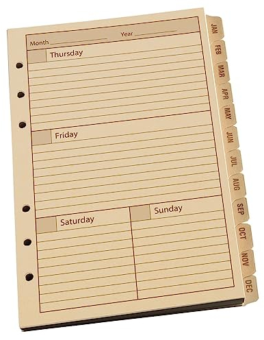 Rite In The Rain Wetterfestes Wochenkalender-Set, 12,7 x 17,8 cm, hellbraun, 65 Wochen (Nr. 9260W)