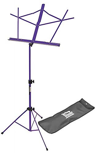 On-Stage SM7122PB Kompakter Notenständer mit Tasche, faltbar, Violett