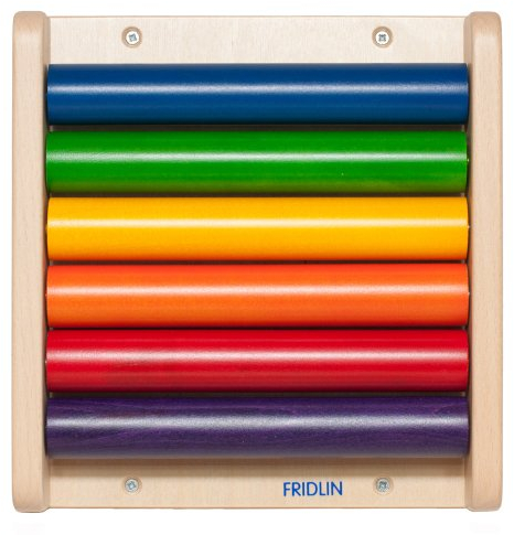 FRIDLIN® Rollbrett aus Holz – Motorikspielzeug für Kinder – Wandspiel zur Förderung der Koordination & Bewegung – Handgefertigt in Deutschland