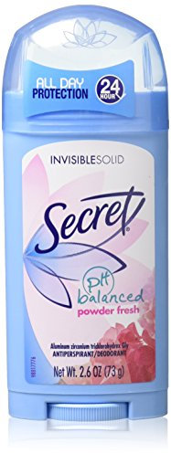 Secret Deodorant Powder Fresh Solid 2,6 Unze Tolles Valu PK (76ml) (3 Stück)