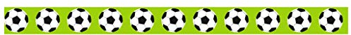 Ursus 590500135 - Masking Tape Fußball 1, ca. 15 mm x 10 m, Klebeband aus Reispapier, einseitig bedruckt, Lösungsmittel- und säurefrei, ideal für Kartengestaltung und Scrapbooking