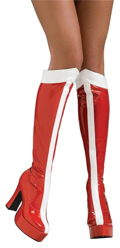 Rubies Stivali alti al ginocchio da Wonder Woman ufficiali, per travestimento da adulto, per Halloween, taglia 40-42