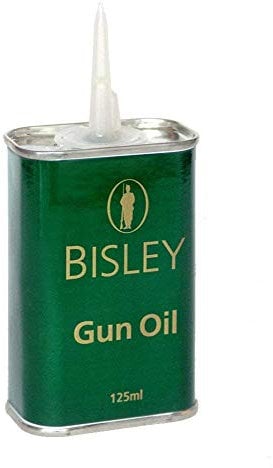 Bisley 125ml GUN OIL Spout Can Tin Shotgun Rifle Air Rifle Pistol Lubricant