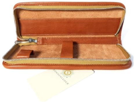 SONNENLEDER - hochwertiges Schreibetui BÖLL Farbe: Natur *Echtes Leder*