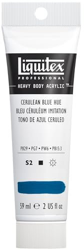 Liquitex Heavy Body - Tubo De Pintura Acrílica, 59 ml, Tono De Azul Ceruleo