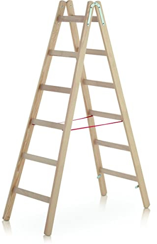 ZARGES Holz-Stehleiter 2 x 7 Sprossen Z300