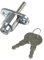 Amig - Cerradura de Seguridad para Ventanas Correderas Mod.45 - Cierre de Sobreponer con 2 Llaves + Tirafondos para su Instalación - De Acero Cromado - Medidas: 53 x 23 mm