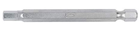 KS Tools 911.7514 Embout de vissage KS 6 pans percé 5 mm - entraînement 6.35 mm, longueur75 mm