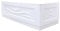 ONDÉE, Tablier FANY, Tablier à emboîter sous la baignoire rectangulaire 170x70cm de la gamme FANY, Hauteur 51cm, S'adapte au modèle de dimensions 170x170cm, Acrylique blanc, Motif vagues