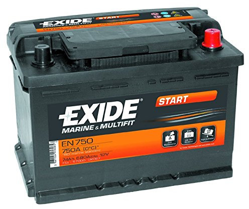 Batería Exide EN850 Marina Start. 12V - 110Ah/750A (EN) Caja LOT7 (349x175x23...
