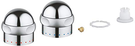 GROHE Sentosa, Ersatzgriff für Armatur, 1/2' Anschluss | Passender Ersatzgriff für Sentosa Armaturen, einfacher Austausch bei Verschleiß oder Beschädigung (chrom, 45538IP0)