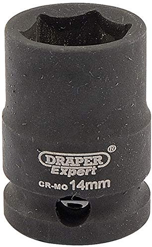 Draper 6874 3/8 Square Drive Hi-Torq 6 Point Impact Socket, 14 mm Size , Blue