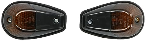 Bike It Flush Fit - Motorrad Verkleidungs-Blinker - Rauchglas - Schwarz rauchig