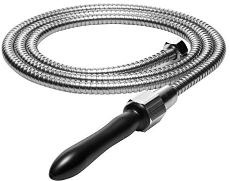 Cleanstream All in One Shower Enema Cleansing System, 79 Inch Hose and 5.5 Inch Silicone Tip Included, Reusable Enema Vaginal Cleaner Kit for Men Women, Connected to Shower Hole, Black