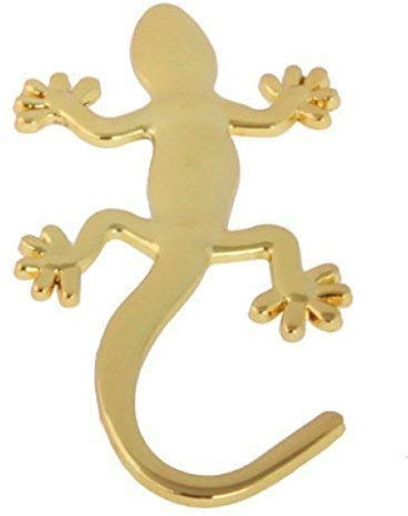 Auto Aufkleber 3D Chrom Gecko Metall Eidechse Emblem Gold, neu