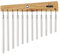 Nino Percussion Instrument de Carillons – 12 Tubes Sonores – Idée Cadeau pour Enfants à partir de 4 ans – Bois et Aluminium, Naturel (NINO600)