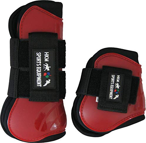 HKM 8566 Springgamaschen und Streichkappen 4er Set, gefüttert, Pony Cob Full