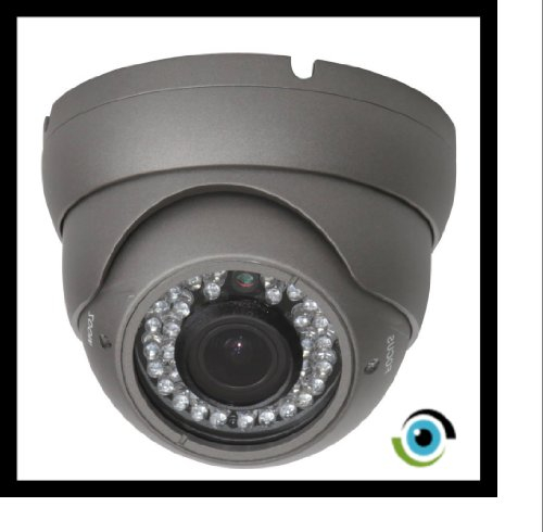 BW HD CCTV Camera Sony EFFIO-E 700TVL Surveillance Camera Day/Night 2.8-12mm Vari-Focal Home Security Dome Camera Outdoor or Indoor Use - Korea Grey