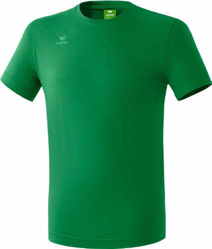 Erima Casual Basics T-Shirt Mixte Enfant, Émeraude, FR : XS-S (Taille Fabricant : 164 cm)